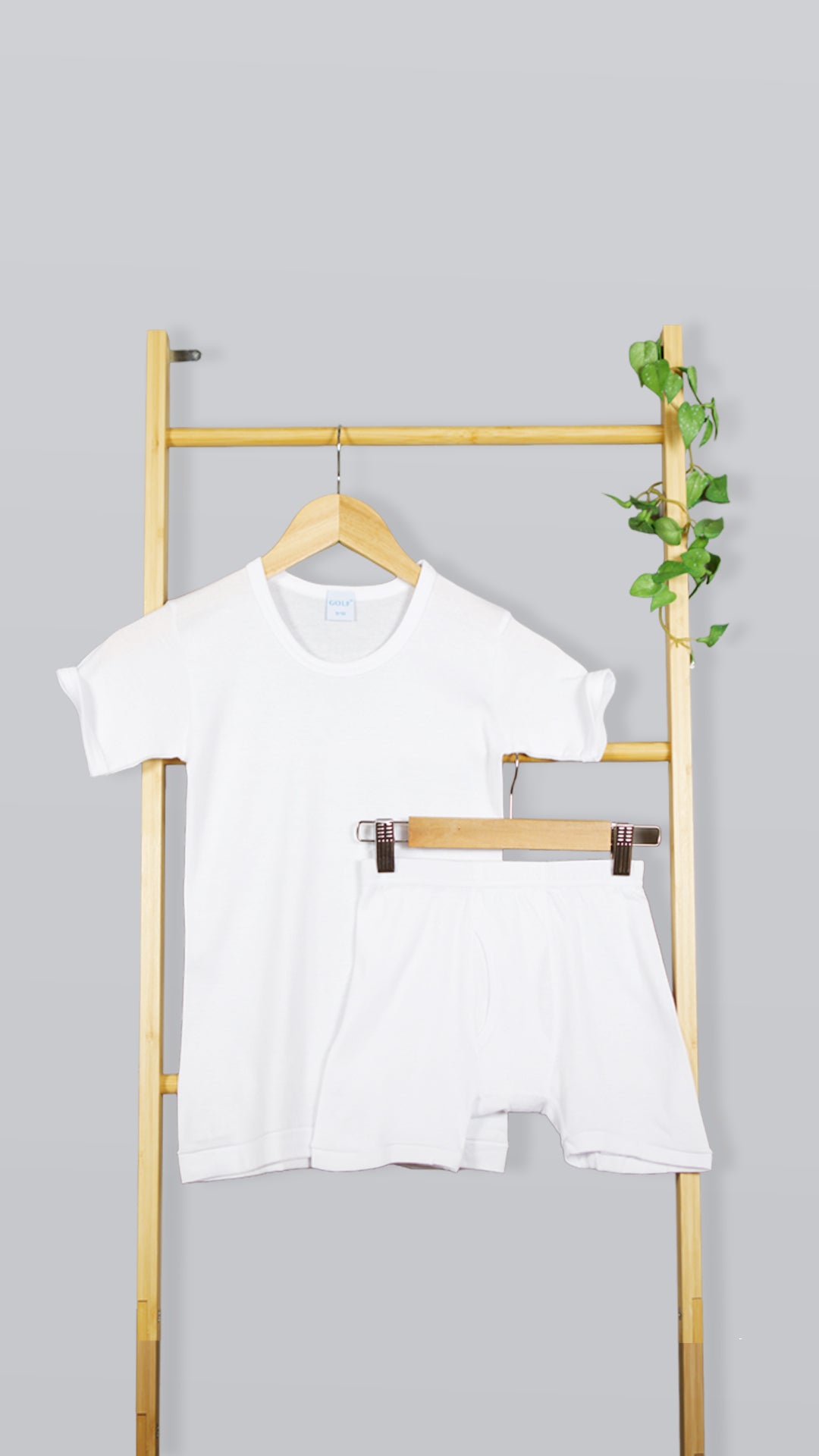 T-shirt & Short Set - White - 6 pieces