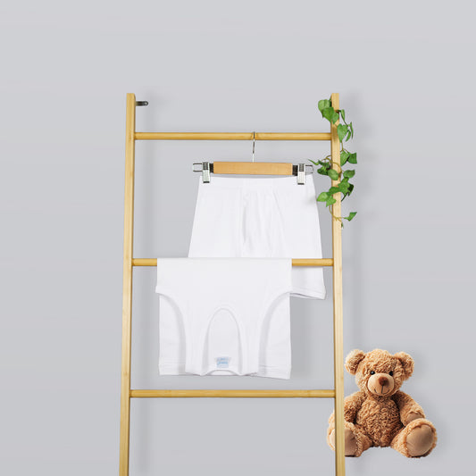 Vest & Short Set - White - 6 pieces