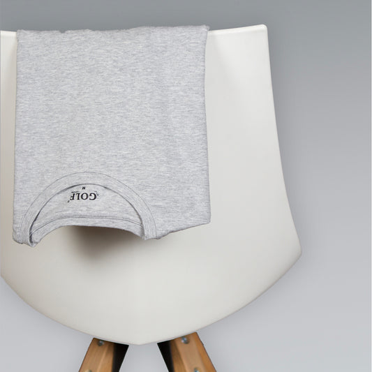 Long Sleeve T-Shirt Round Neck - Gray - 3 pieces