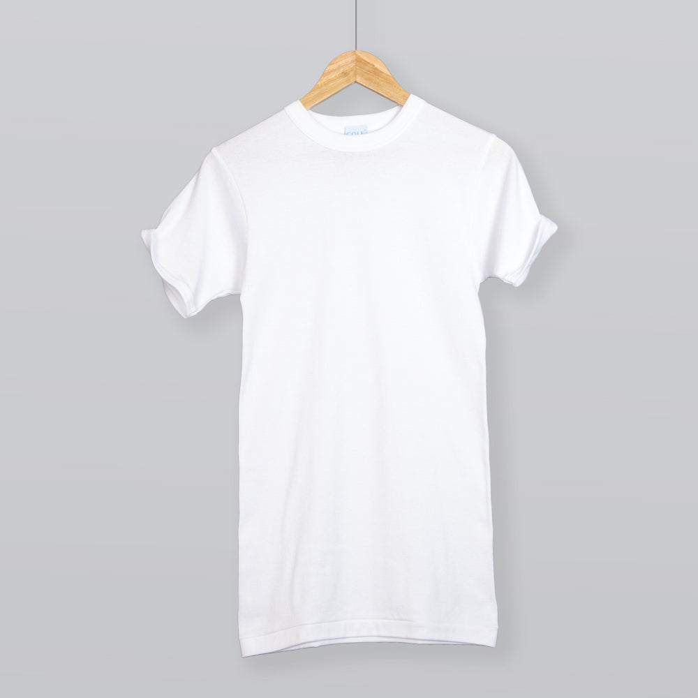Oval Neck Short Sleeve T-Shirt - 6 pieces