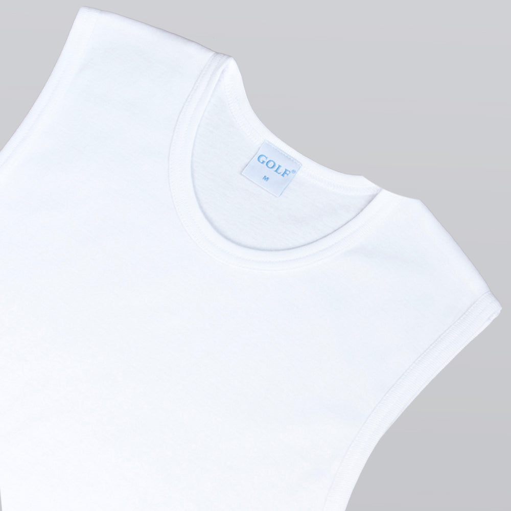 Sleevless Round Neck T-Shirt - 6 pieces