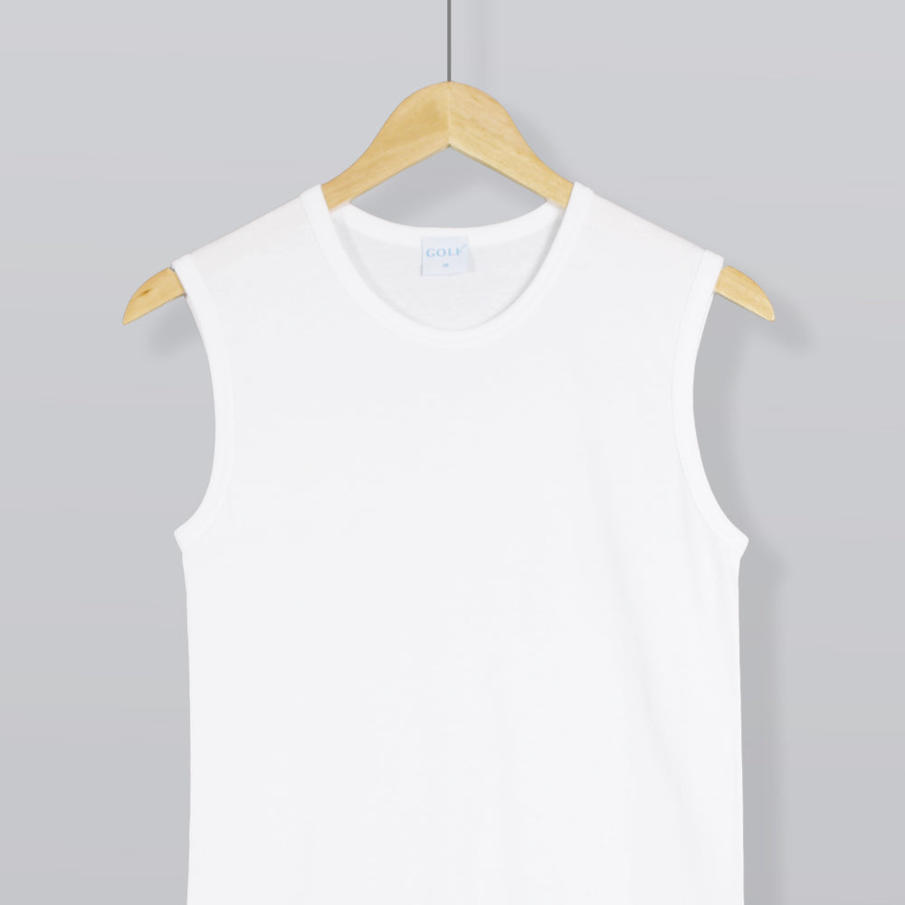 Sleevless Round Neck T-Shirt - 6 pieces