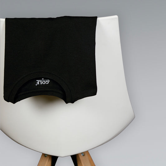 Long Sleeve T-Shirt Round Neck - Black - 3 pieces