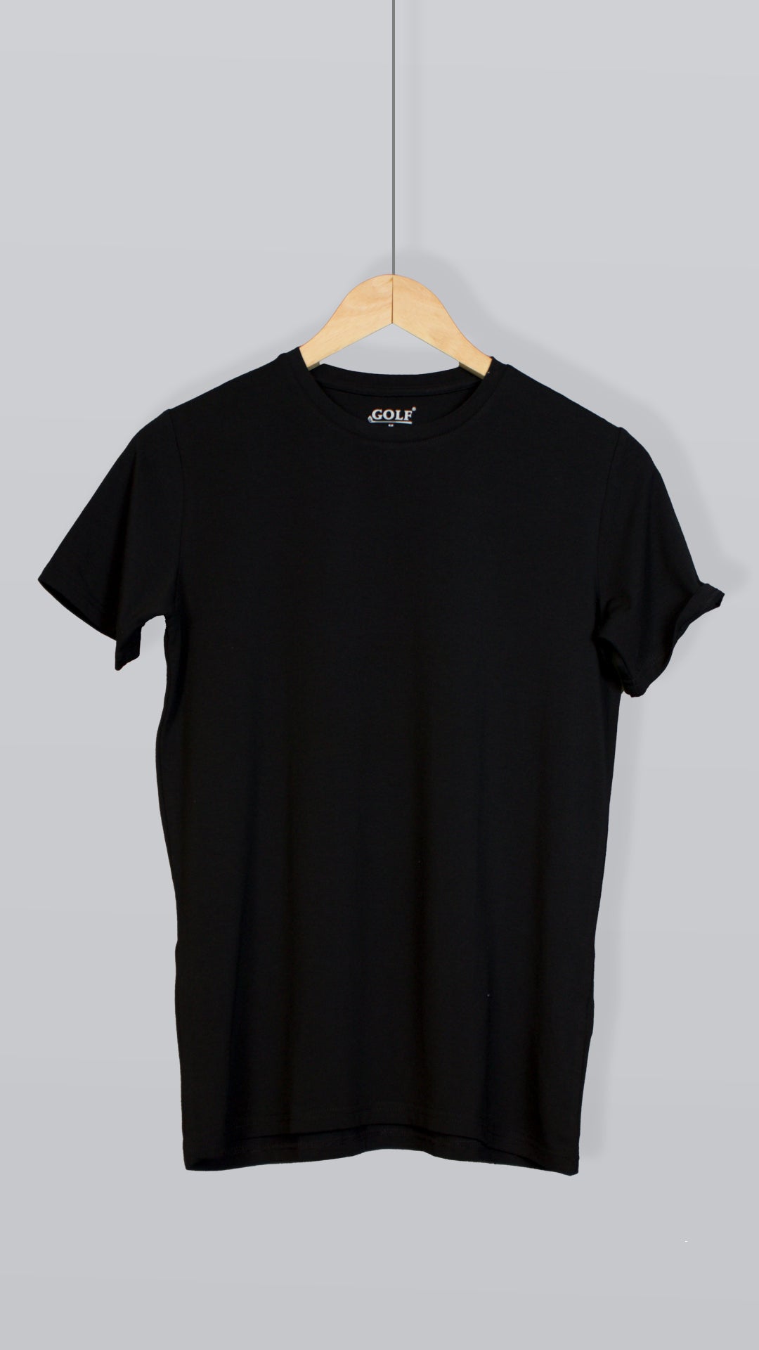 Half Sleeve T-Shirt Round Neck - Black - 3 pieces