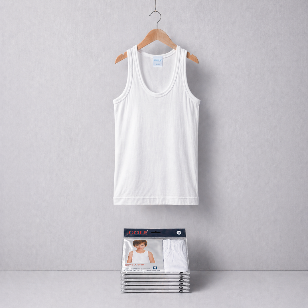 Boys Vest T-Shirt - 6 pieces