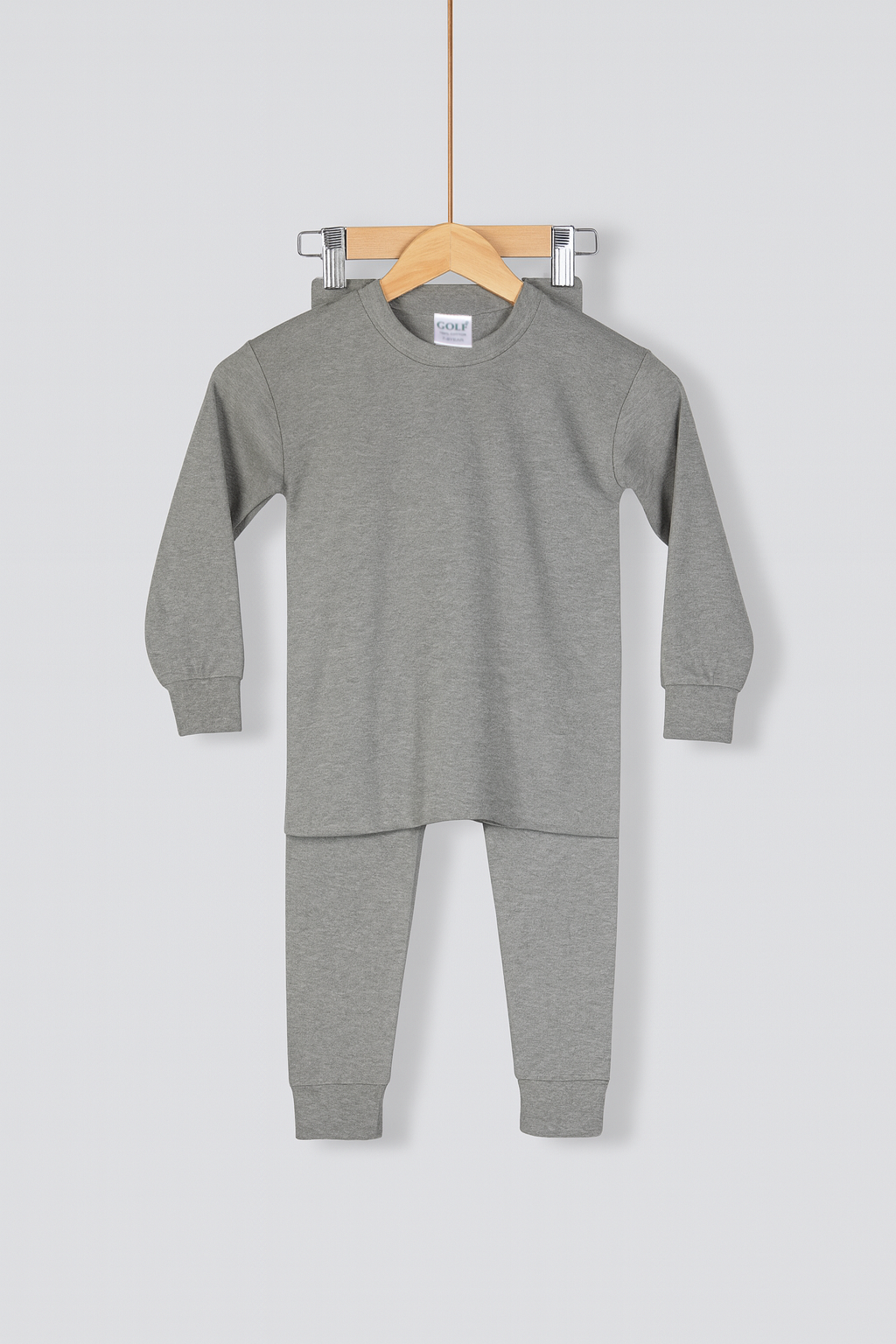 ملابس داخلية حرارية قطن 100٪ - رمادي فحمي