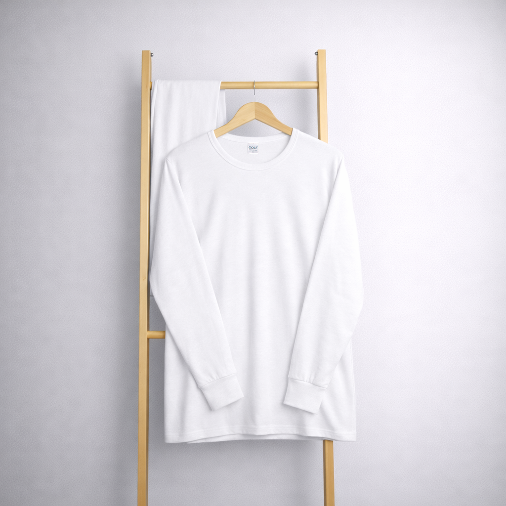 ملابس داخلية حرارية - قطن 100٪ - أبيض