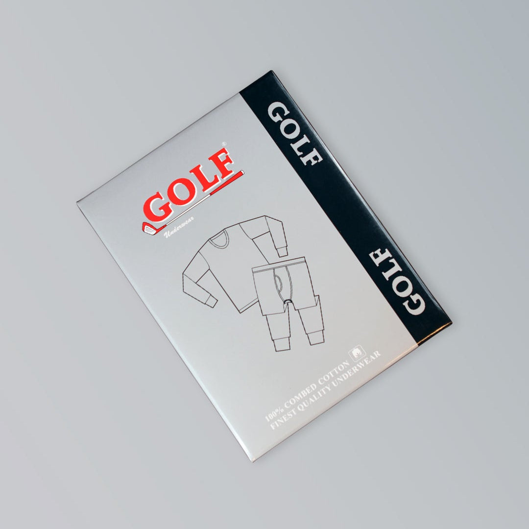 Boy's Thermal Set - White - Turtle Neck