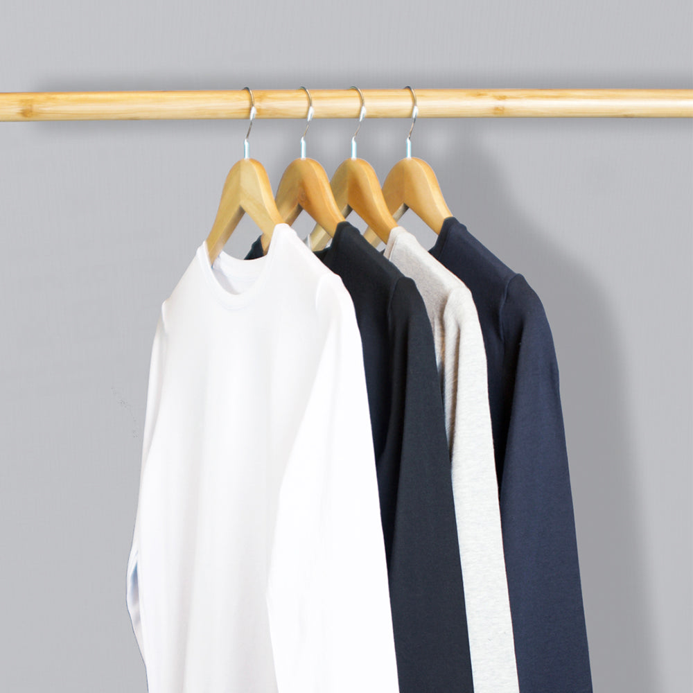 White Long Sleeve T-Shirt Round Neck