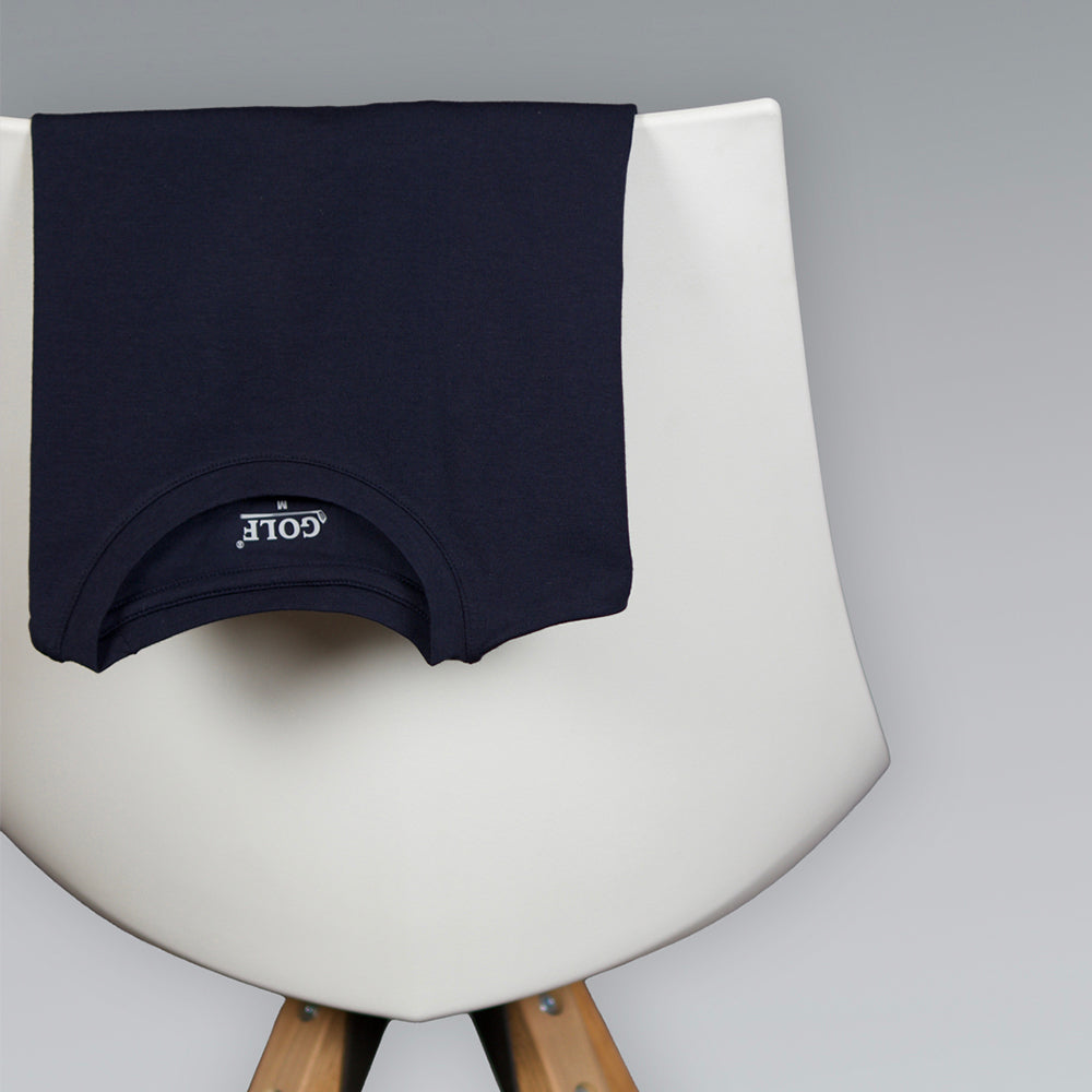 Navy Long Sleeve T-Shirt Round Neck