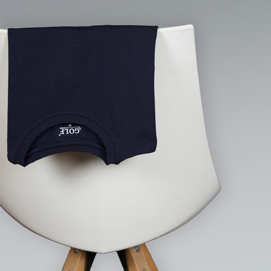 Navy Long Sleeve T-Shirt Round Neck