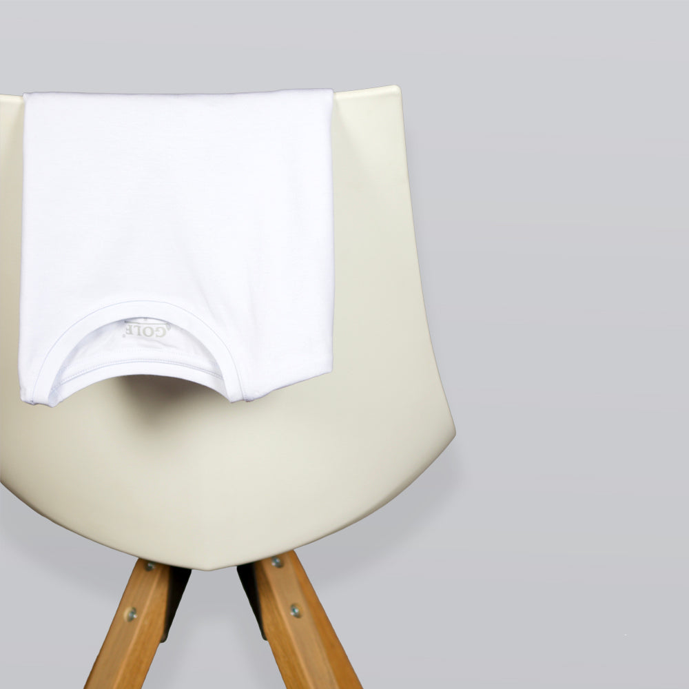Long Sleeve T-Shirt Round Neck - White - 3 pieces