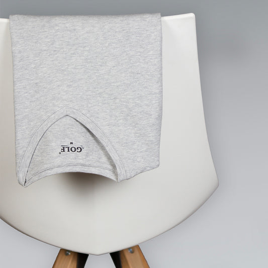 Gray Long Sleeve T-Shirt V-Neck