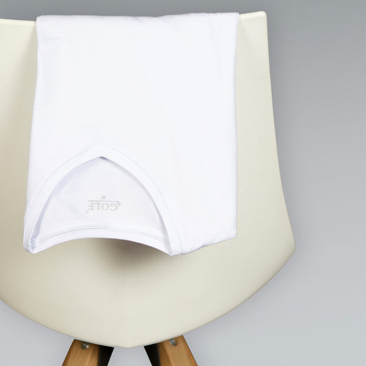 White Long Sleeve T-Shirt V-Neck