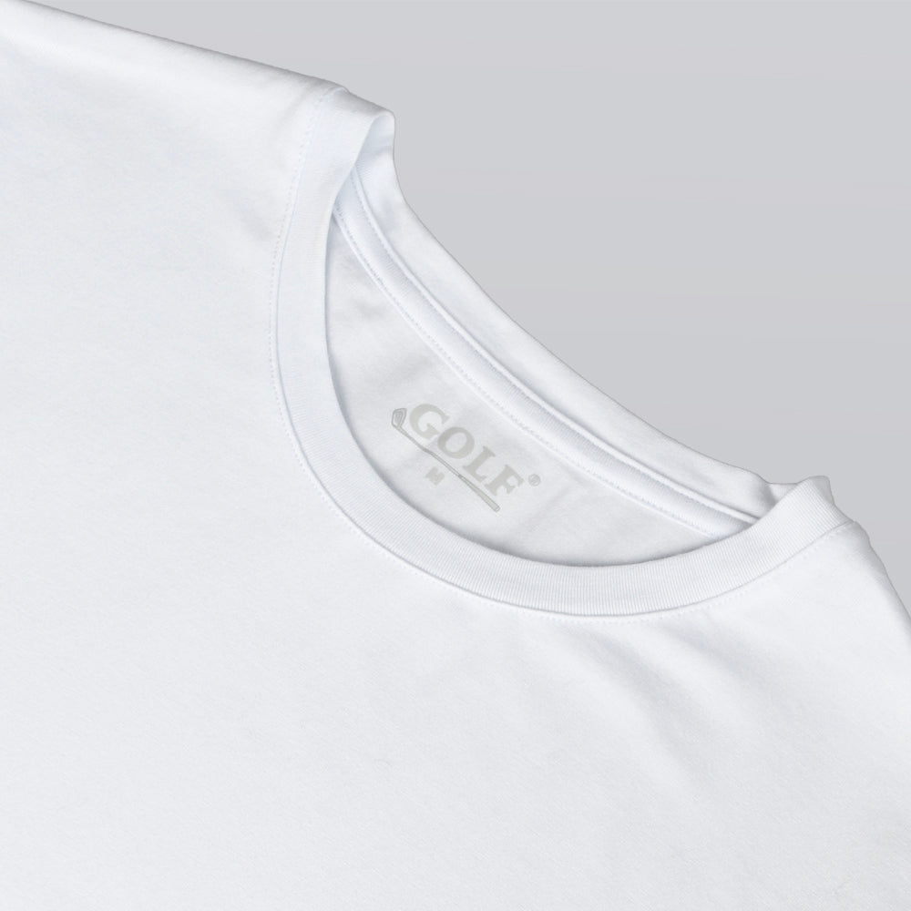 Half Sleeve T-Shirt Round Neck - White - 3 pieces
