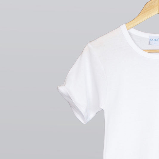 Round Neck Short Sleeve T-Shirt - 6 pieces
