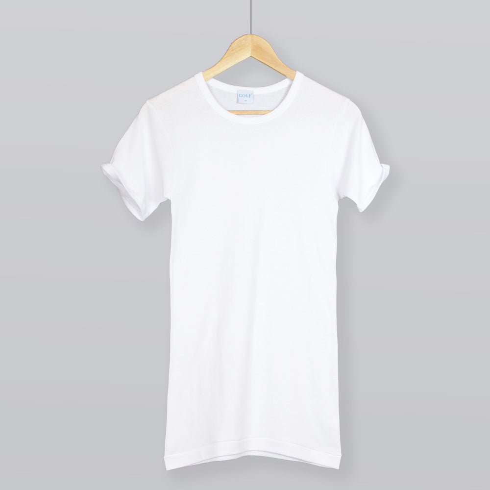 Round Neck Short Sleeve T-Shirt - 6 pieces