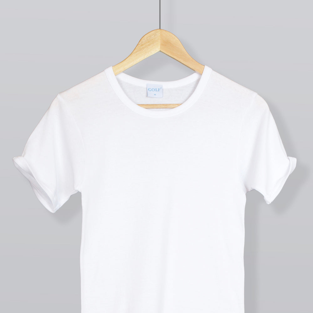 Round Neck Short Sleeve T-Shirt - 6 pieces