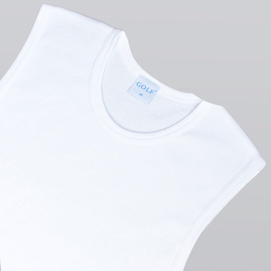Sleevless Round Neck T-Shirt - 6 pieces