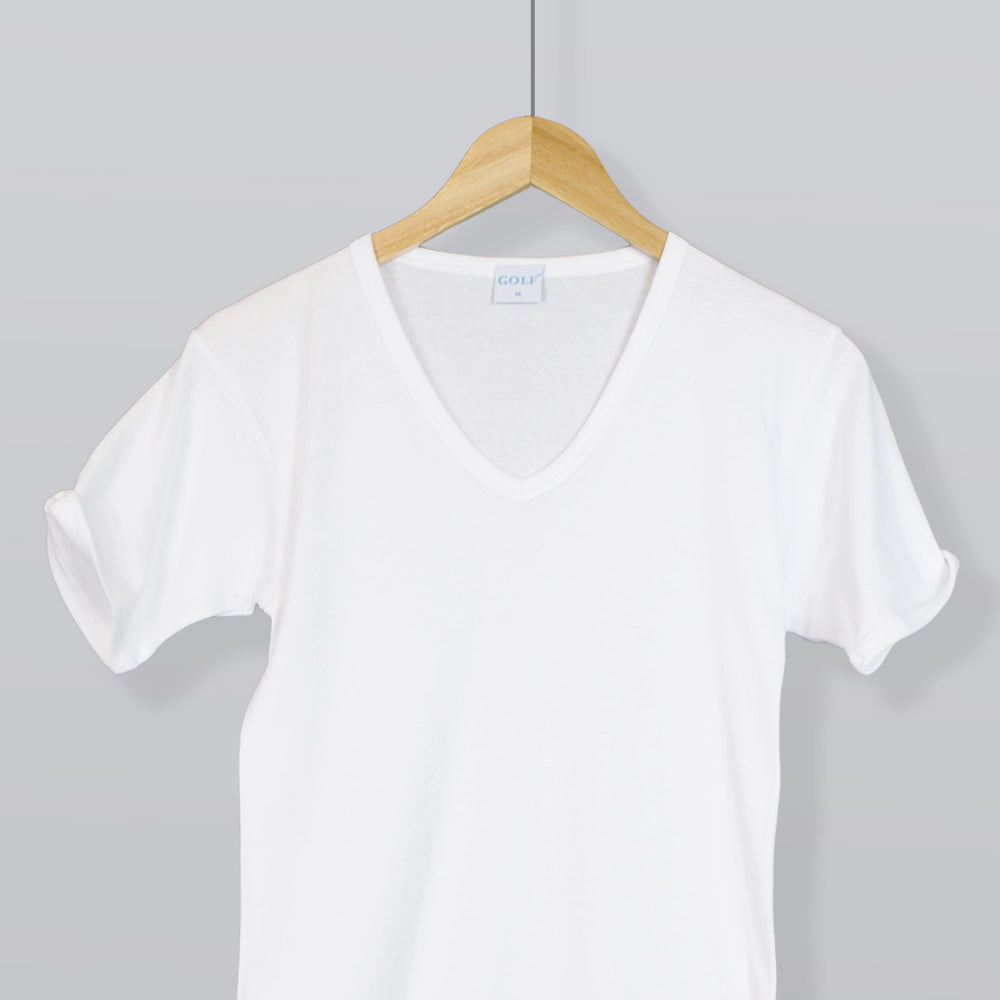 V-Neck Short Sleeve T-Shirt - 6 pieces