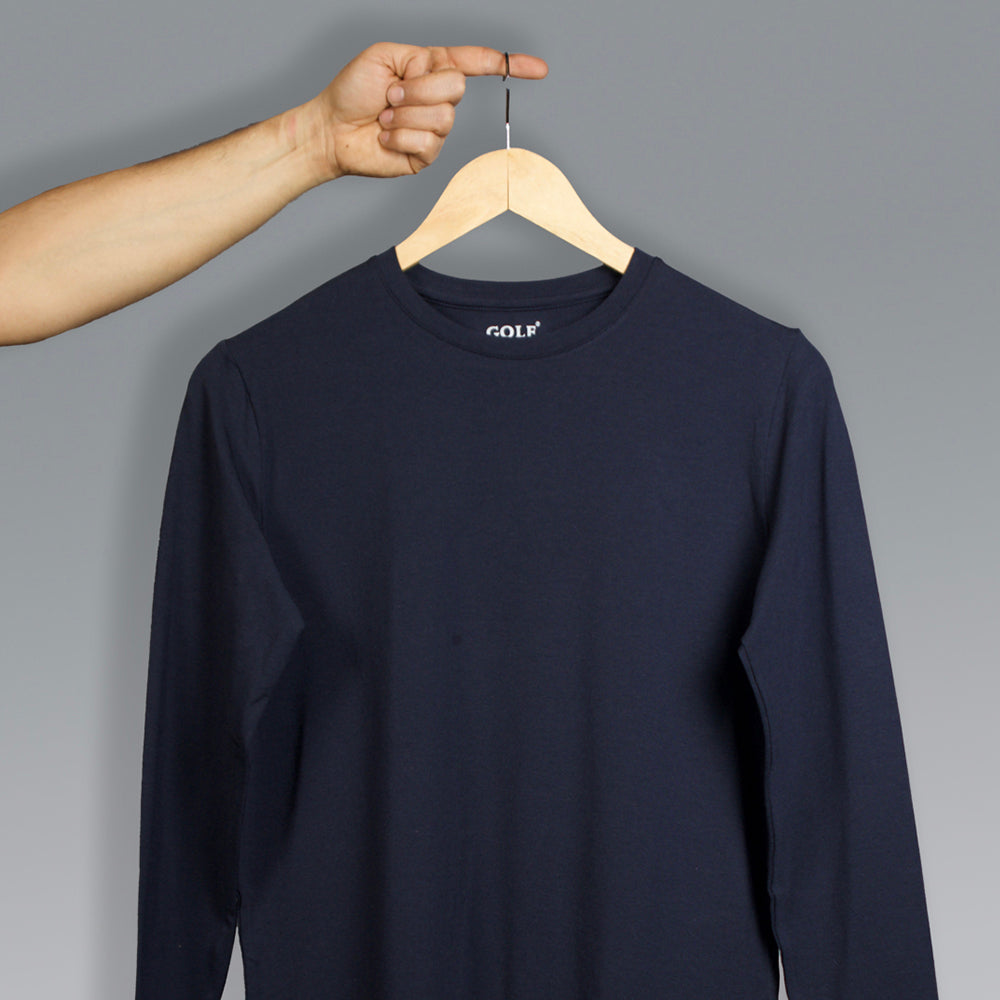 Men's Round Neck Long Sleeve T-shirt