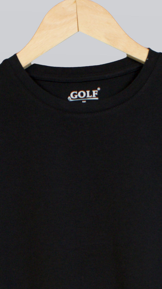 Half Sleeve T-Shirt Round Neck - Black - 3 pieces